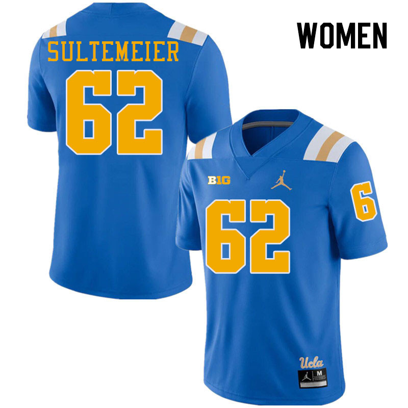 Women #62 Michael Sultemeier UCLA Bruins College Football Jerseys Stitched-Royal